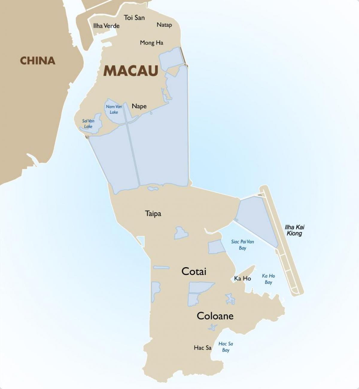 kort af hnakka Macau