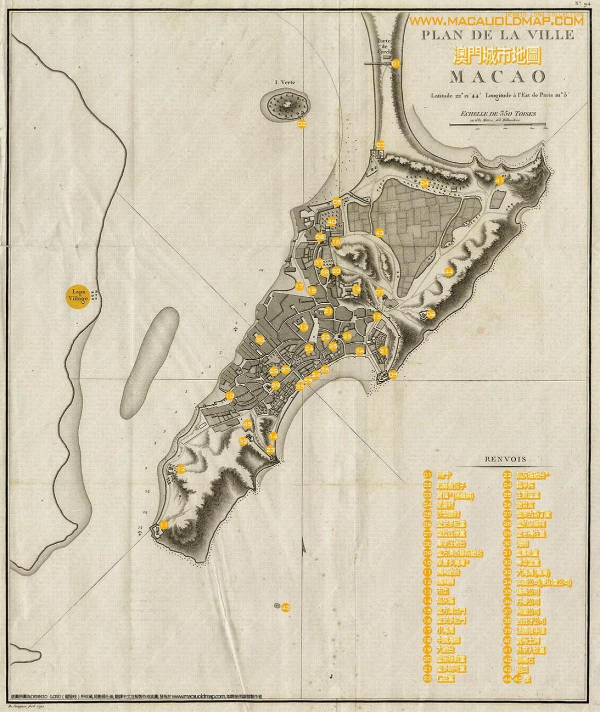 gamla Macau kort