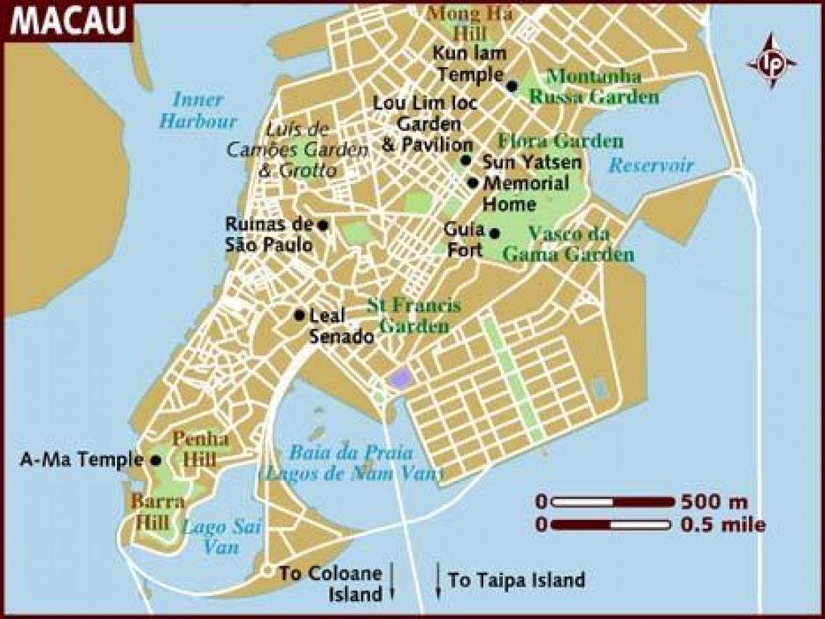 Macau kort í ensku